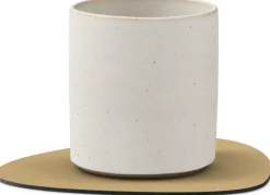 Online Lind DNA Curve Recycled Læder Glasbrik 11x13 cm, Nupo Khaki