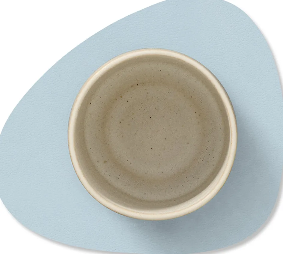 New Lind DNA Curve Recycled Læder Glasbrik 11x13 cm, Nupo Soft Sky