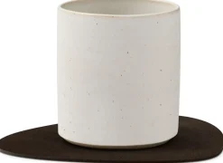 Online Lind DNA Curve Recycled Læder Glasbrik 11x13 cm, Nupo Hazel