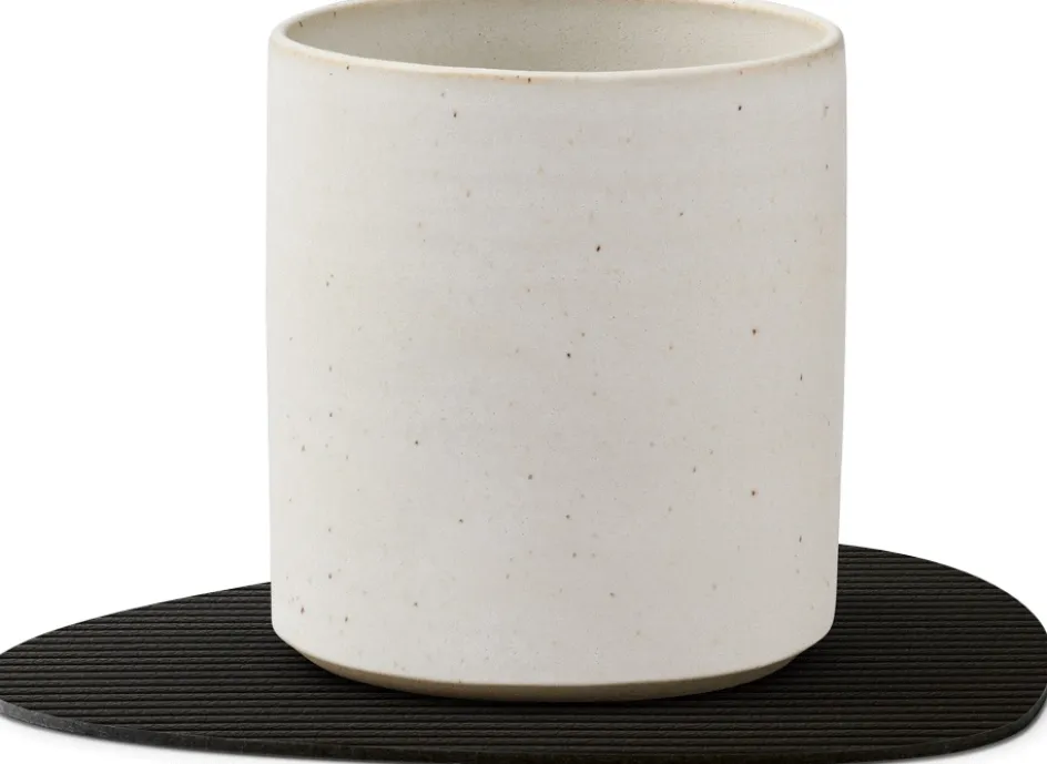 Discount Lind DNA Curve Recycled Læder Glasbrik 11x13 cm, Corduroy Black Ink
