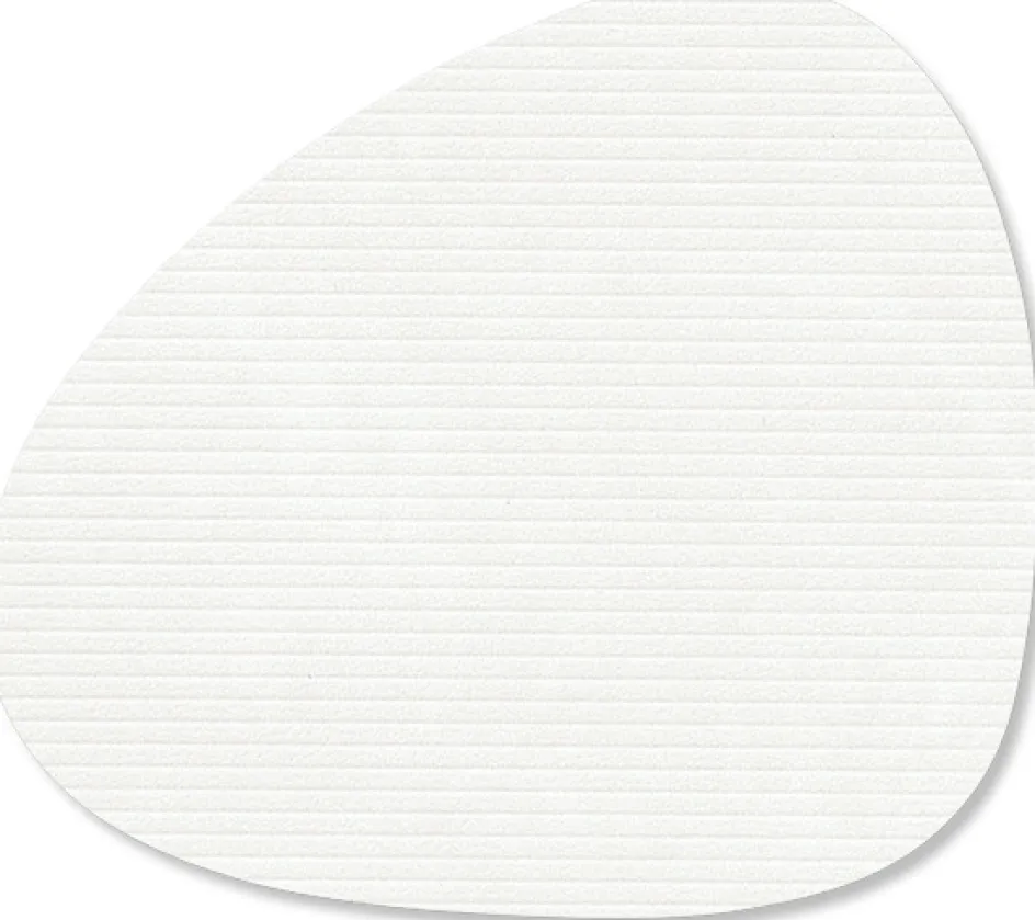 Discount Lind DNA Curve Recycled Læder Glasbrik 11x13 cm, Corduroy Pure White