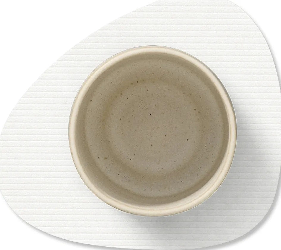 Discount Lind DNA Curve Recycled Læder Glasbrik 11x13 cm, Corduroy Pure White