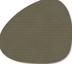 New Lind DNA Curve Recycled Læder Glasbrik 11x13 cm, Corduroy Army Green