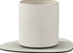 Clearance Lind DNA Curve Recycled Læder Glasbrik 11x13 cm, Nupo Linen
