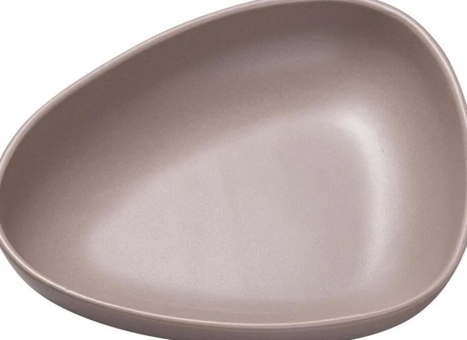 Best Lind DNA Curve Stoneware Dyb Tallerken 22x19x5 cm, Varm Grå
