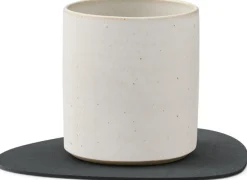 Best Lind DNA Curve Vendbar Recycled Læder Glasbrik 11x13 cm, Nupo Antracit/Lysegrå