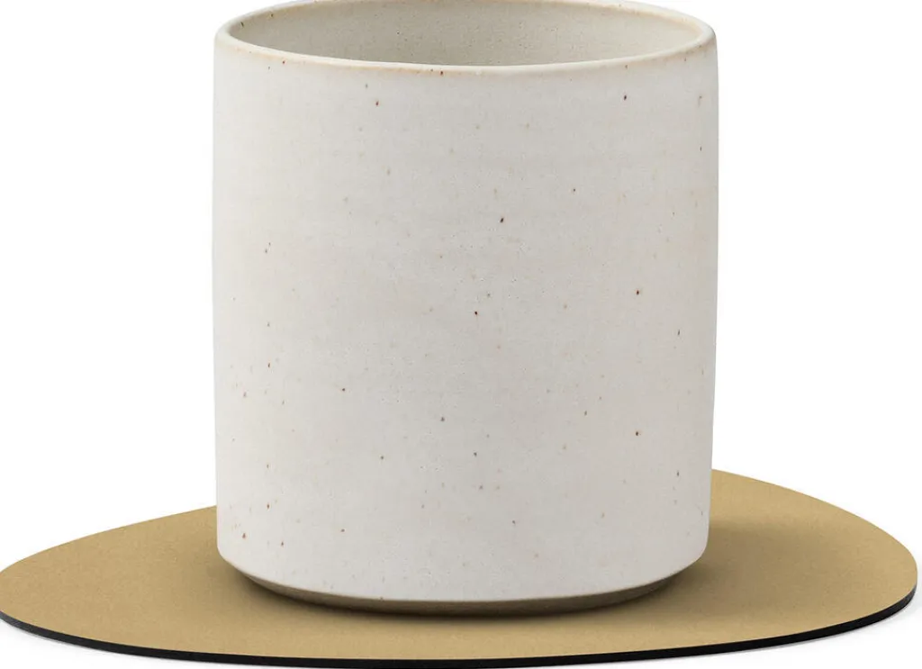 Discount Curve Vendbar Recycled Læder Glasbrik 11x13 cm, Glasbrikker