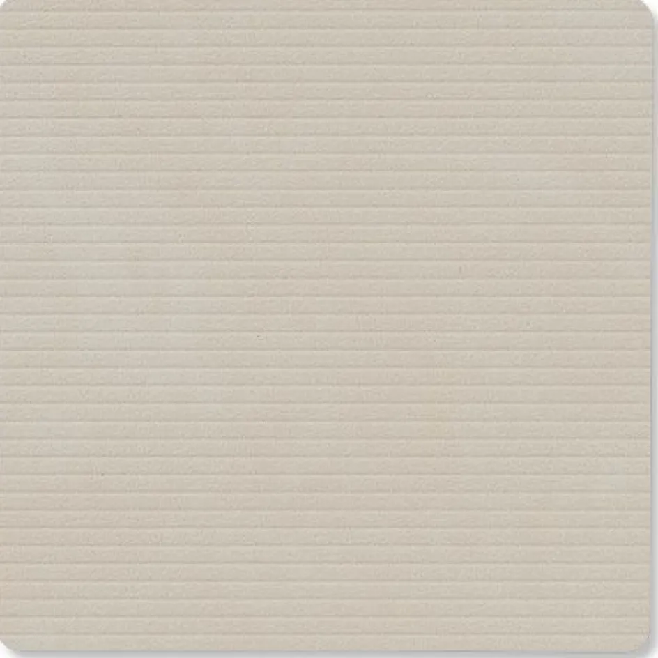 Clearance Lind DNA Square Recycled Læder Glasbrik 10x10 cm, Corduroy Oyster White