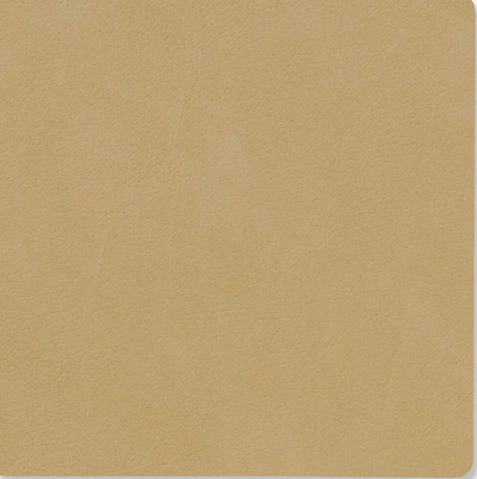 New Lind DNA Square Recycled Læder Glasbrik 10x10 cm, Nupo Khaki