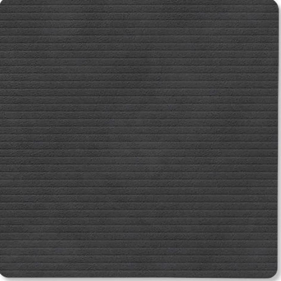 Sale Lind DNA Square Recycled Læder Glasbrik 10x10 cm, Corduroy Sort
