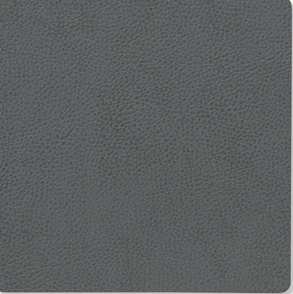 Sale Lind DNA Square Recycled Læder Glasbrik 10x10 cm, Serene Antracit
