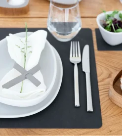 Discount Square Recycled Læder Dækkeserviet , Dækkeservietter