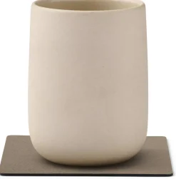 Lind DNA Glasbrikker > Square Recycled Læder Glasbrik 10x10 cm,