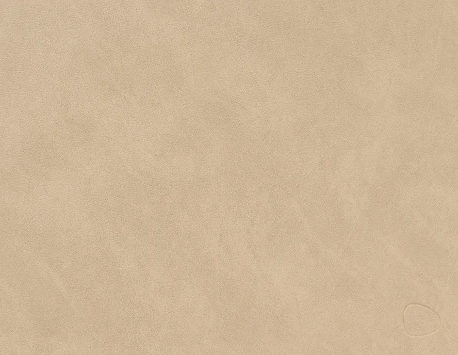 Lind DNA Square Recycled Læder Dækkeserviet , Nupo Sand
