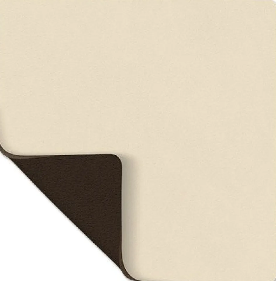 Sale Lind DNA Square Vendbar Recycled Læder Glasbrik 10x10 cm, Nupo Vanilla/Hazel