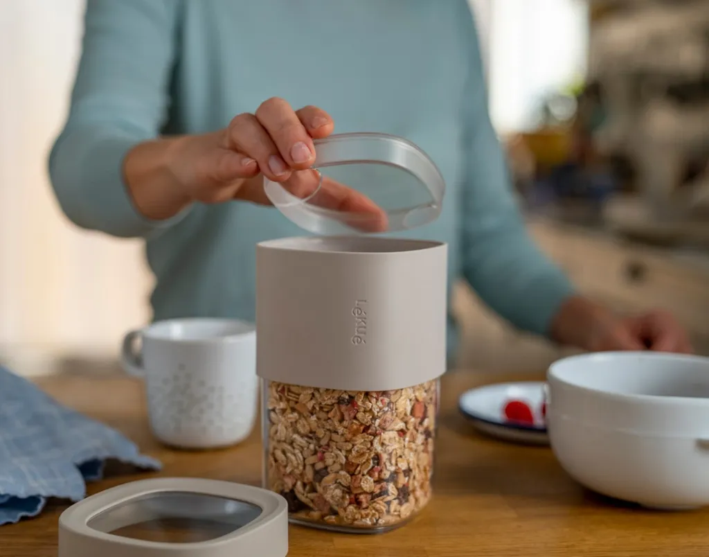 Lékué Opbevaring Til Køkkenet|Opbevaringskrukker Og -Glas > Flip Storage Opbevaringsdåse ,