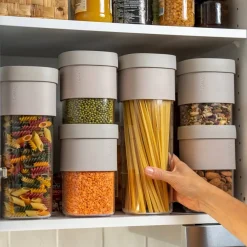 Hot Lékué Flip Storage Opbevaringsdåse 1350-, Cream