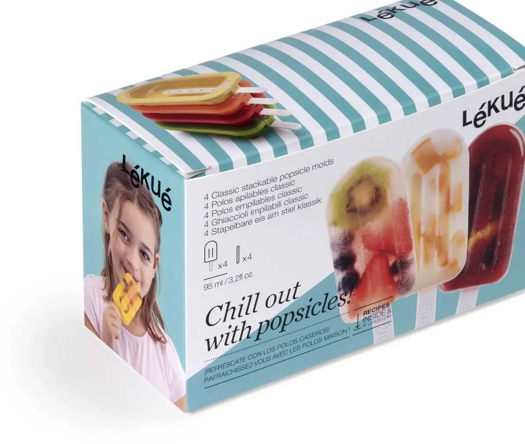 Lékué Isterningebakker Og Isforme|Opbevaring Til Køkkenet > Ispindeforme Klassisk 4 stk. 95 ml