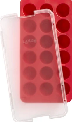 Lékué Isterningebakker Og Isforme|Opbevaring Til Køkkenet > Isterningeform m. Låg 22 cm, Rød