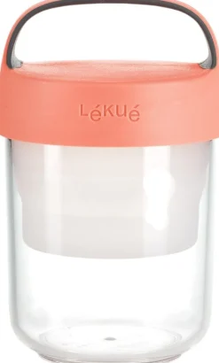 Outlet Lékué Jar-to-go Madkasse 400 ml, Koral