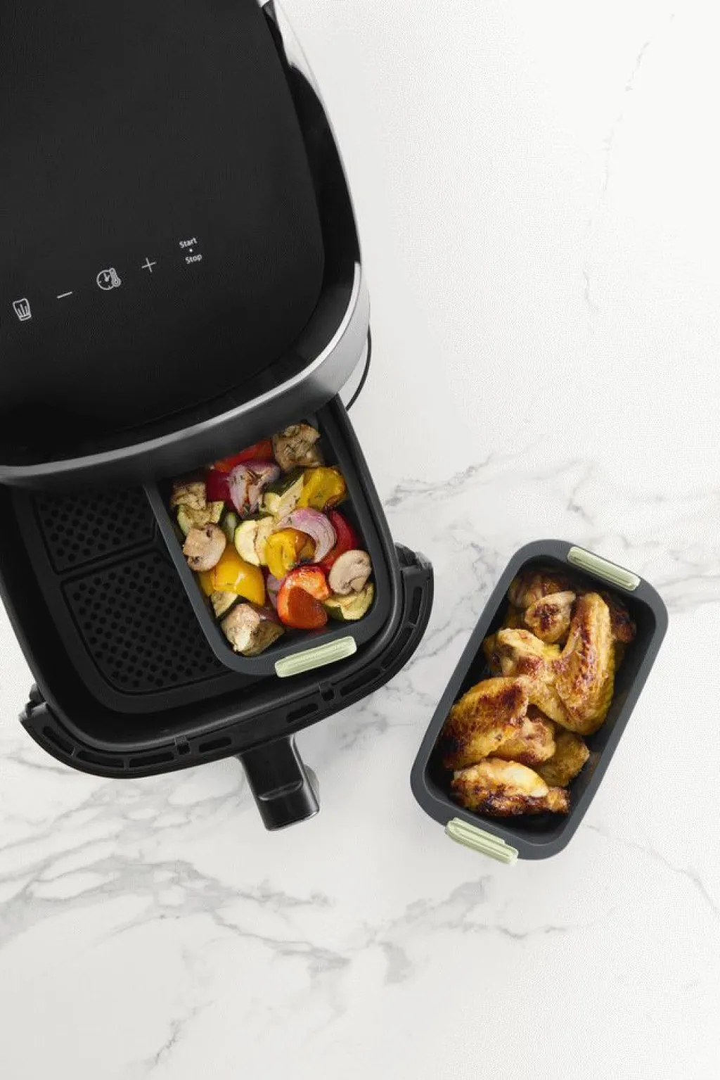 Lékué Tilberedningsapparater > Kurv til Airfryer 20 cm, Grå