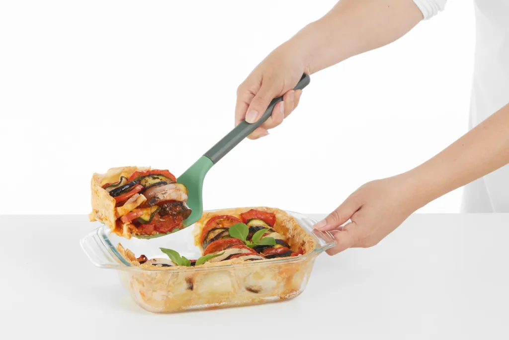 Hot Non Scratch Fleksibel Serveringspalet 36,4 cm, Grøn Spatler