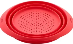 Hot Sammenklappeligt Dørslag 28 cm, Rød Tilberedning