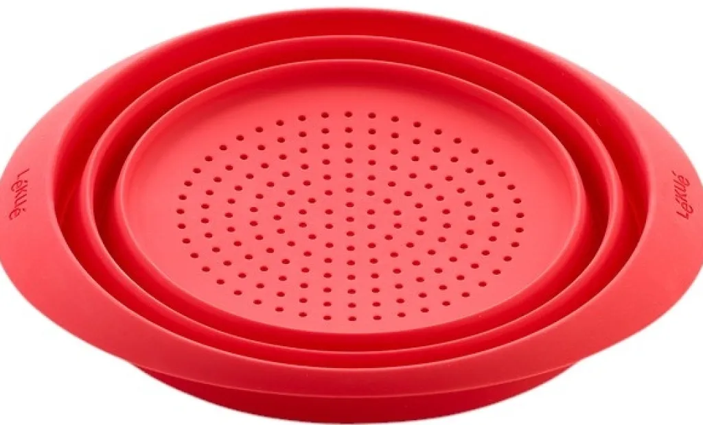 Hot Sammenklappeligt Dørslag 28 cm, Rød Tilberedning