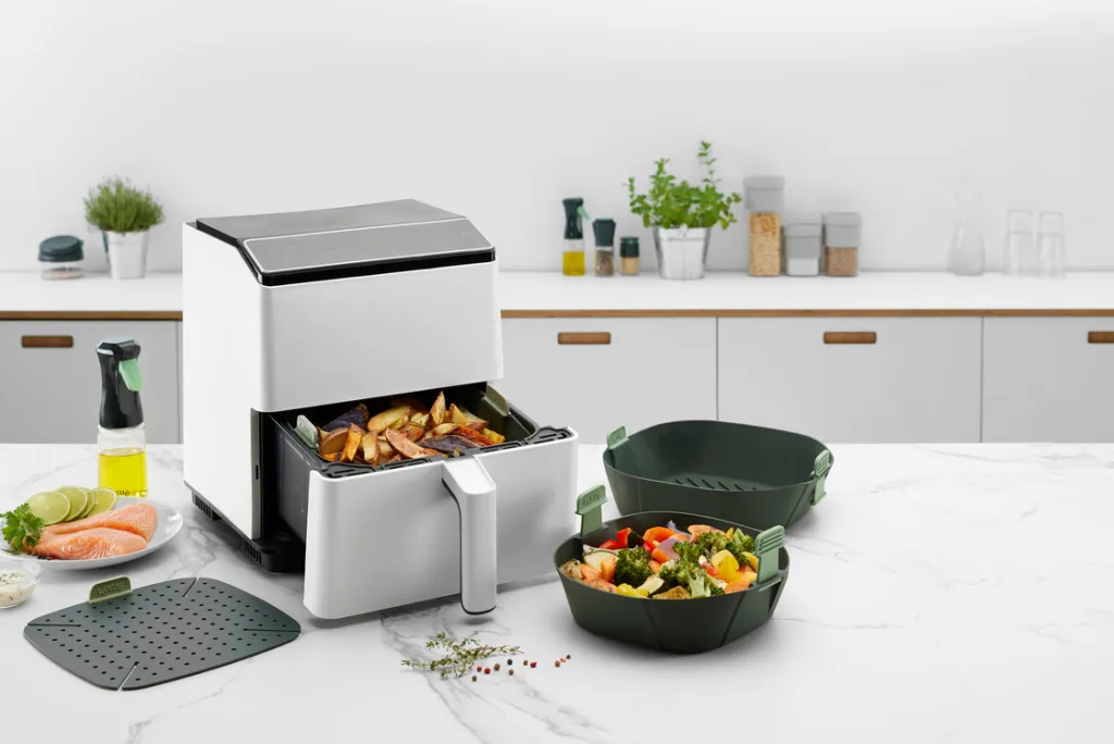 Hot Silikoneform t. Airfryer , Grå Tilberedningsapparater