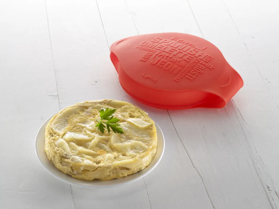 Best Lékué Spansk Omelet-maker t. Mikroovn 25 cm, Rød