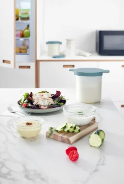 Online Tilberedningssæt Kefir og Yoghurt, Blå Opbevaring Til Køkkenet|Madopbevaring