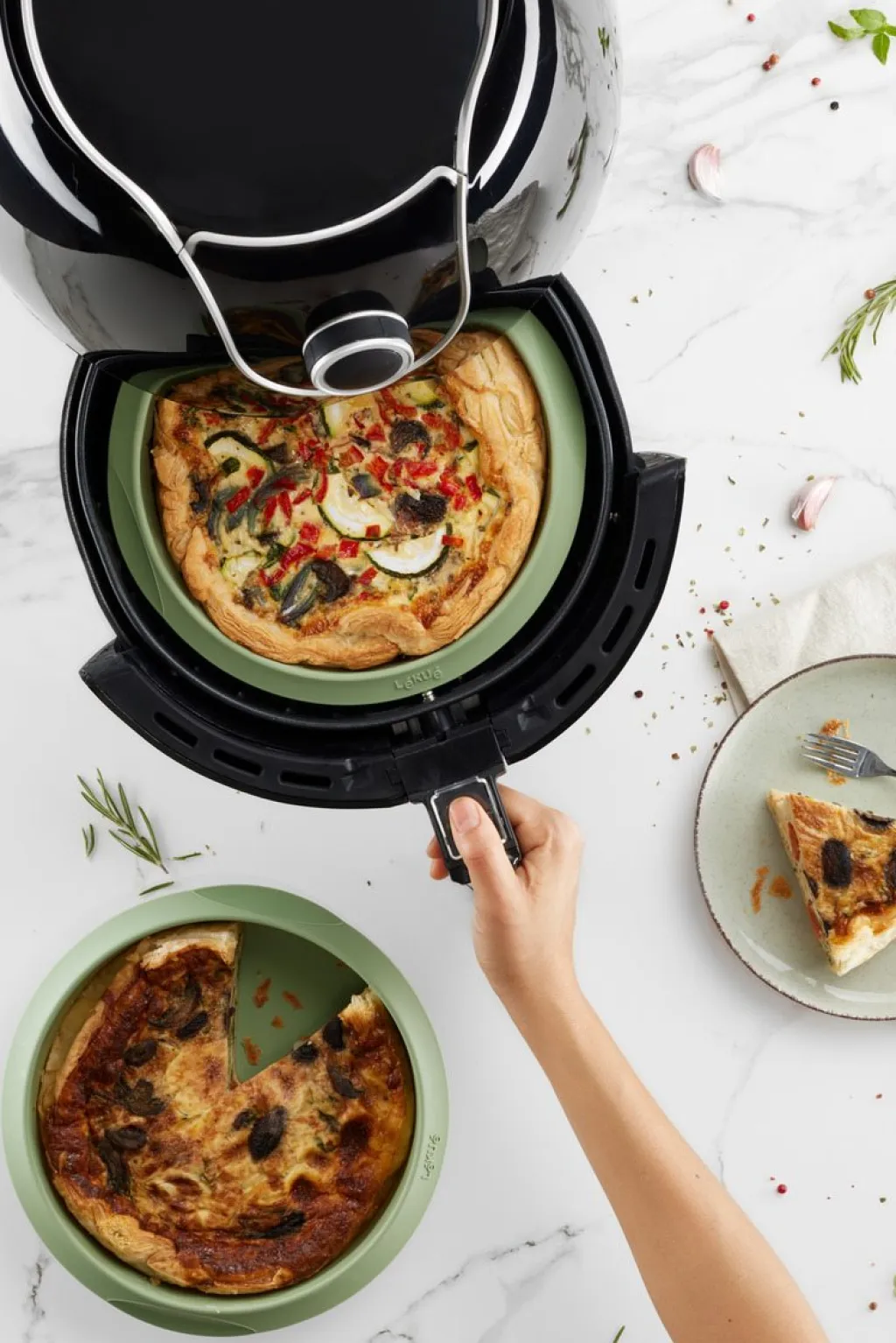 Discount Tilberedningssæt t. Airfryer, Grøn Tilberedningsapparater