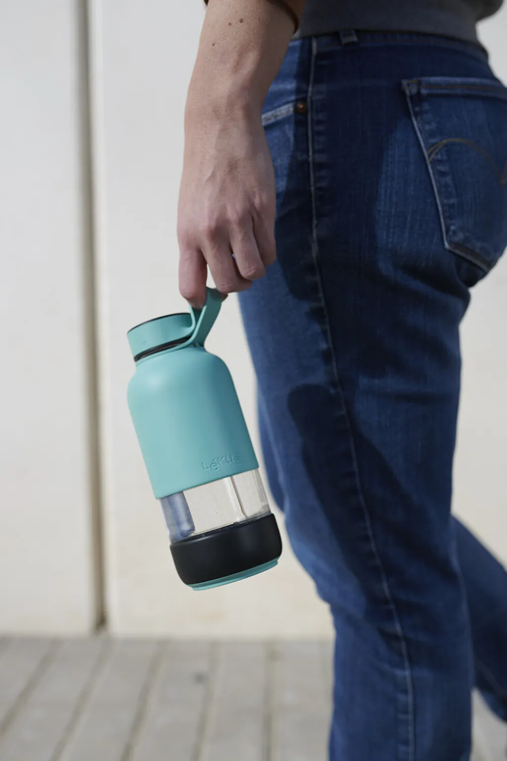 Online To Go Drikkeflaske 600 ml, Turkis Termoflasker Og Drikkedunke|Opbevaring Til Køkkenet