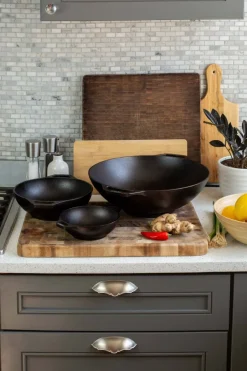 Online Chef Collection Wok 32 cm, Sort Pander