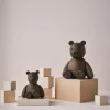 Lucie Kaas Stue|Træfigurer Og Figurer > Medium Teddy, Røget Eg