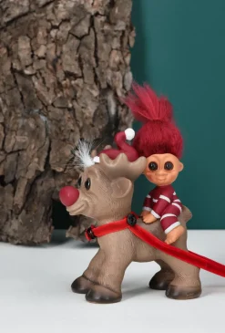Discount Lykketrold Familien Pinedam, Rudolf & Siv Stue|Træfigurer Og Figurer