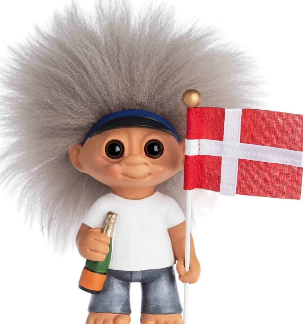 Clearance Lykketrold, Student Blå Stue|Træfigurer Og Figurer