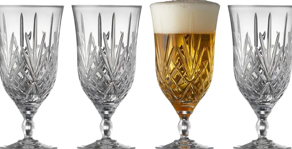 Lyngby Glas Ølglas > Krystal Melodia Ølglas 4 stk. 40 cl