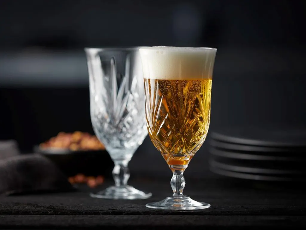Lyngby Glas Ølglas > Krystal Melodia Ølglas 4 stk. 40 cl