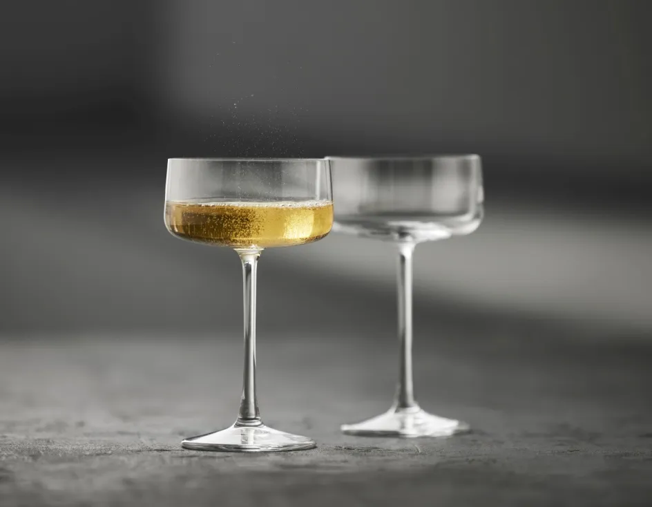Outlet Lyngby Glas Krystal Zero Champagneskål 4 stk. 26 cl