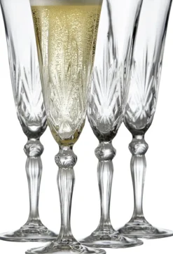 Lyngby Glas Champagneglas|Champagneglas > Melodia Champagne 4 stk. 16 cl
