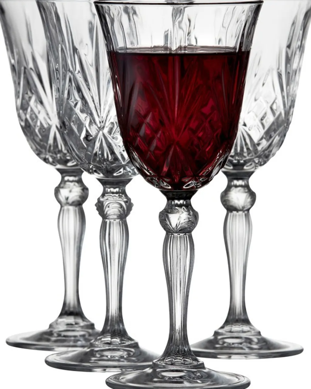 New Melodia Rødvinsglas 4 stk. 27 cl Vinglas|Vinglas