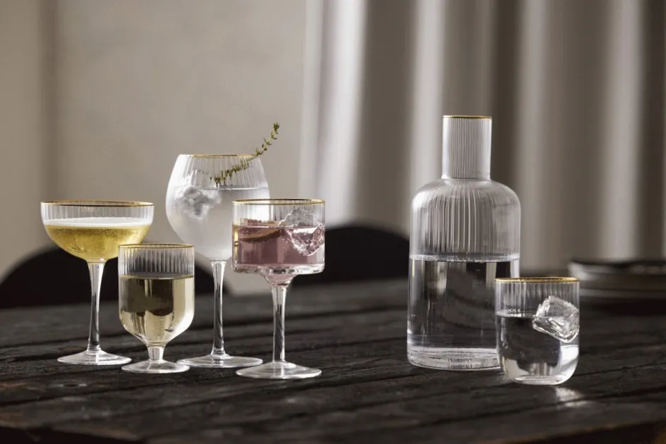 Best Lyngby Glas Palermo Gold Gin & Tonic-glas 4 stk. 32 cl