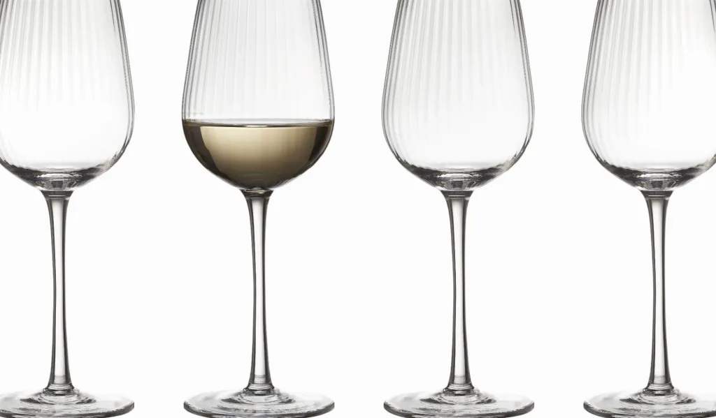 Outlet Palermo Gold Hvidvinsglas 4 stk. 30 cl Vinglas|Vinglas