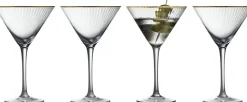 Outlet Lyngby Glas Palermo Gold Martiniglas 4 stk. 25 cl