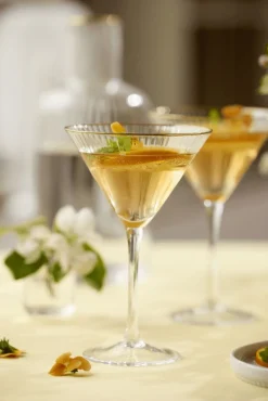 Outlet Lyngby Glas Palermo Gold Martiniglas 4 stk. 25 cl
