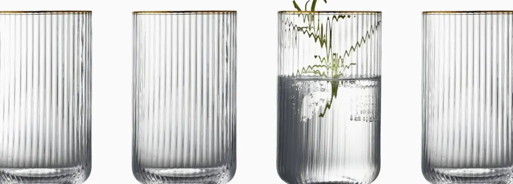 Lyngby Glas Drinksglas|Drinksglas > Palermo Gold Highball Glas 4 stk. 50 cl