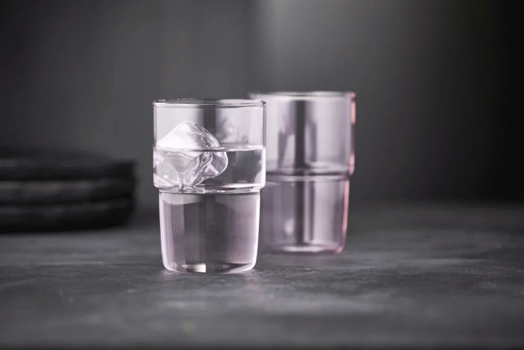 Lyngby Glas Vandglas > Torino Drikkeglas 2 stk. 40 cl, Pink