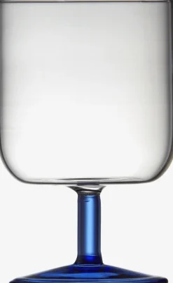 Discount Lyngby Glas Torino Vinglas 2 stk. 30 cl, Klar/Blå