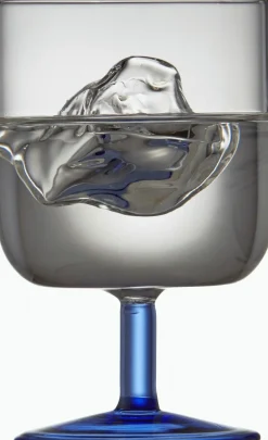Discount Lyngby Glas Torino Vinglas 2 stk. 30 cl, Klar/Blå